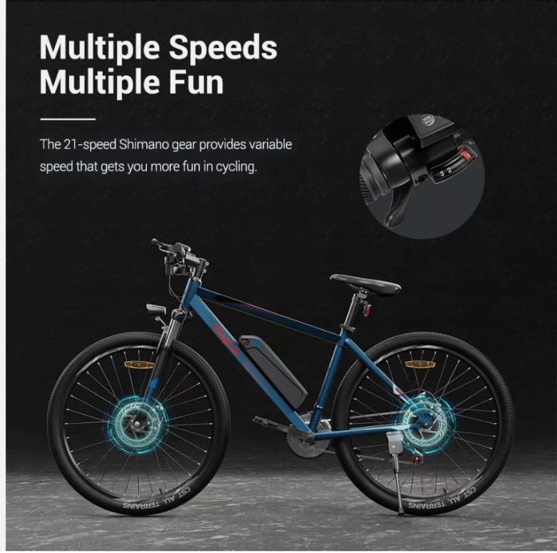 Used M1 Plus Upgraded 27 inch or Electric Mountain Bike 25OW 36V E-Bike 100% Good Condition - Image 3